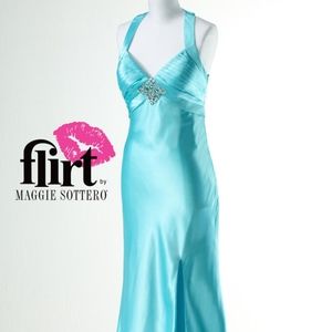Elegant Aqua Prom/Formal Gown
